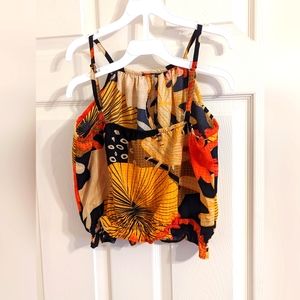 Brazilians print top and high waist short